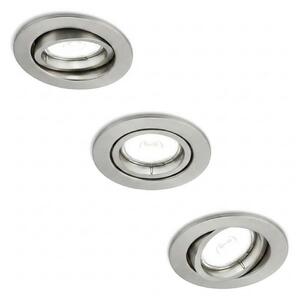 Philips - SET da 3 faretti da incasso PERIDOT 1xGU10/7W/230V argento
