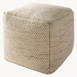 Pouf in lana tessuto a mano Rocco