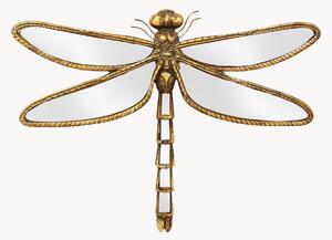 Decorazione da parete a specchio Dragonfly, larg. 35 cm