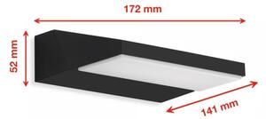Telefunken - Applique da esterno LED/10W/230V IP44 nero