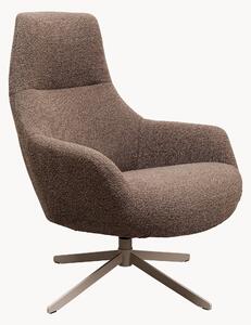 Poltrona girevole in bouclé Mimi