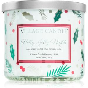 Village Candle Holly Jolly Nights candela profumata 396 g