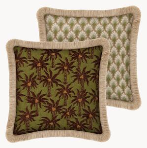 Cuscino reversibile da esterno fatto a mano Laura & Jessica