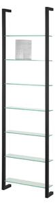 Mensola nera in metallo con ripiani multipli 46 cm Cubic – Spinder Design
