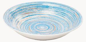 Set di 6 piatti fondi fatti a mano Swirl