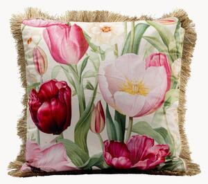Cuscino in velluto Tulips