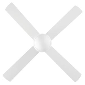 Ventilatore Varadero Acciaio E Vetro Laccato Bianco 2 Luci E27 No Interruttore