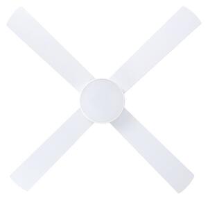 Ventilatore Trinitad 1 Acciaio Bianco Opaco E Acrilico Bianco Led Cct
