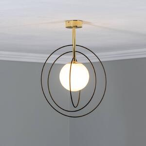 Euluna plafoniera Spinn, a 1 luce, vetro, Ø 35 cm