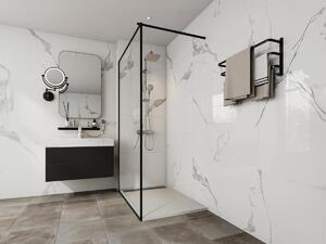 Piatto per doccia da posare o da incasso 120 x 80 cm in Resina Bianco - LYROSA