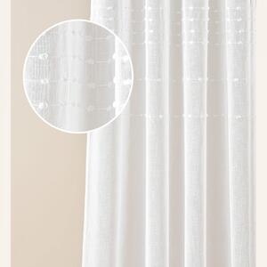 Tenda bianca di alta qualità Marisa con nastro per appendere 140 x 250 cm
