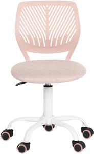 Sedia da ufficio, regolabile, rosa, dimensioni 38 cm x 39 cm x 75-85 cm, in plastica, adatta per l'ufficio