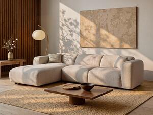 Grande divano in Tessuto chiné Beige - Angolo a sinistra - POGNI di Maison Céphy