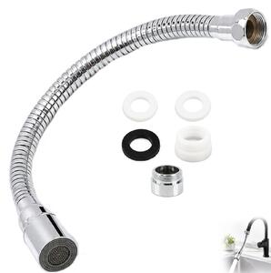 Prolunga per rubinetto da cucina, 30 cm, flessibile, rotazione a 360°, a risparmio idrico, per uso in cucina