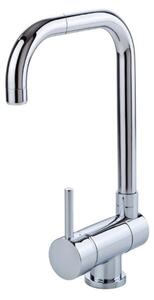 Miscelatore per lavello FLEXO, miscelatore per cucina; miscelatore monocomando; installazione sottofinestra, cromo