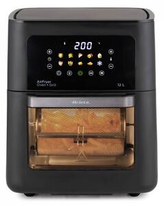 Ariete Friggitrice ad Aria Capacit 12 Litri Potenza 1800 Watt con Timer e Termostato Regolabile colore Nero - 00C464100AR0 Air Fryer Oven + Grill
