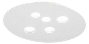 Plafoniera moderna gea luce luna pm flupb2 gx53 led alluminio metacrilato - Gea Luce