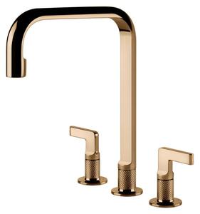 Gessi 58701, Modello standard, Finitura bronzo, Maniglia a leva, Miscelatore monocomando, Attacco 3/8", Tipo U