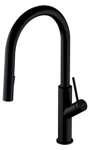 Omnires BEND BE6455BL Rubinetto per lavello, nero opaco
