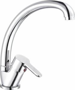 Rubinetto da cucina, cromato, diametro 35 mm, in ottone, anticalcare, a risparmio idrico, per cucina