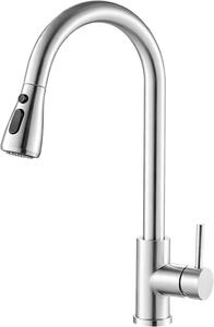 Miscelatore da cucina estraibile con funzione spray, girevole a 360°, multifunzionale, ideale per la cucina