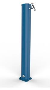 Fontana da Giardino In Alluminio JOLLY A 695, con Rubinetto Porta gomma , Dimensioni 16,5x15xh 115 cm - peso 7 kg, Garantita Colore Blu