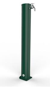 Fontana da Giardino In Alluminio JOLLY A 695, con Rubinetto Porta gomma , Dimensioni 16,5x15xh 115 cm - peso 7 kg, Garantita Colore Verde