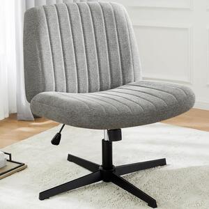 Sedia da ufficio ergonomica, in ecopelle, regolabile in altezza, nera, adatta per l'ufficio e per l'uso in casa