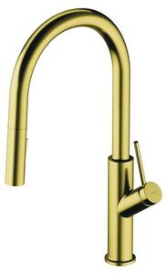 Omnires BEND BE6455BSB rubinetto per lavello, ottone spazzolato