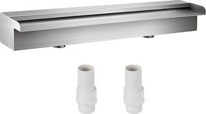 Doccia Splash piscina fontana cascata 304 acciaio inox - 23,6x4,5x3,1 - decorazione giardino stagno