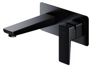 Omnires PARMA PM7415BL Miscelatore lavabo da incasso, nero opaco