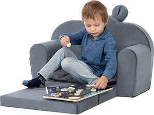 Divano letto per bambini "Palermo" - pieghevole, sicuro e lavabile - con borsa e cuscino 71x35/91x48 cm | PillowPrim