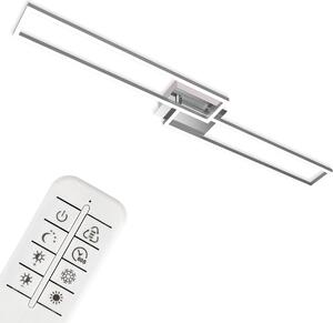 Plafoniera BRILONER LEUCHTEN FRAME, 40 W, 4400 lm, IP20, cromo-alluminio, metallo-plastica, dimmerabile, CCT, 110 x 24,8 x 7,8 cm