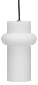 Lampada a sospensione Hübsch, Pilule Up, dimmerabile, Bianco, Soggiorno, Vetro, Scandinavo