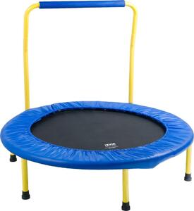 Trampolino da 3 piedi per bambini, trampolino da 36 pollici per interni/esterni per bambini piccoli, mini trampolino pieghevole per neonati con maniglia in schiuma, trampolino ricreativo, regalo di compleanno per bambini dai 3 anni in su