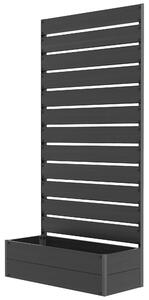 Outsunny Fioriera rialzata con graticcio 64 L in composito legno-plastica e alluminio | Aosom Italy