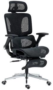 HOMCOM Sedia ufficio ergonomica con braccioli 4D e poggiatesta regolabile, Nero | Aosom Italy
