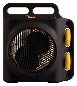 Bimar Termoventilatore Stufa elettrica Potenza 2000 Watt con Termostato Regolabile colore Nero - HF208