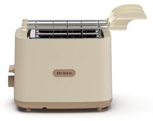 Ariete Tostapane con Pinze 2 Fette Potenza 760 Watt con 7 Livelli di Doratura colore Beige - 00C015706AR0 Breakfast Wood