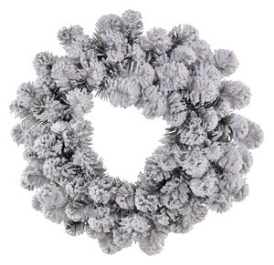 Corona Abetone innevata 80 Tips Ø50 cm
