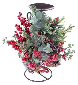 Centrotavola Natalizio 33 cm per 1 Candela