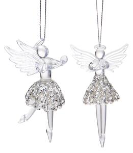 Set 6 Angeli 10 cm Silver