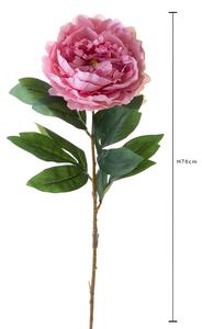 Set 12 Peonia innevata H76 cm Rosa