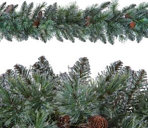 Ghirlanda Argentata con 200 Tips Lunghezza 270 cm Blu