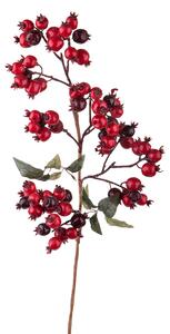 Set 3 Bacche Rose Selvatiche H80 cm Rosso
