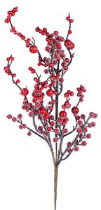 Set 4 Rami Ilex Ghiacciato 70 cm Rosso