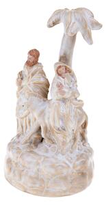 Natività Carillon con Asinello 23 cm in Porcellana