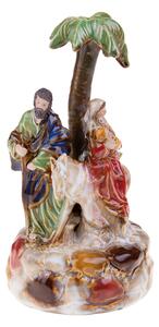 Natività Carillon con Asinello 23 cm in Porcellana
