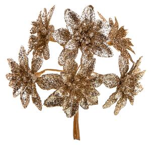 Set 24 Pick Stelline H13 cm Oro
