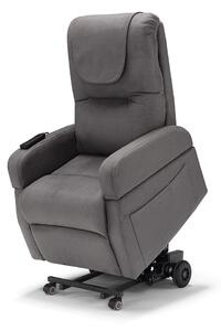 Poltrona Alzapersona Elettrica 2 Motori 70x87x105 cm in Tessuto Dubai